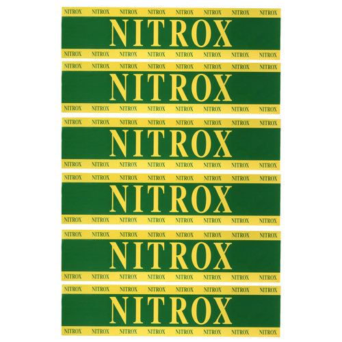 XS Scuba Nitrox Cylinder Sticker, 25.5" x 6"