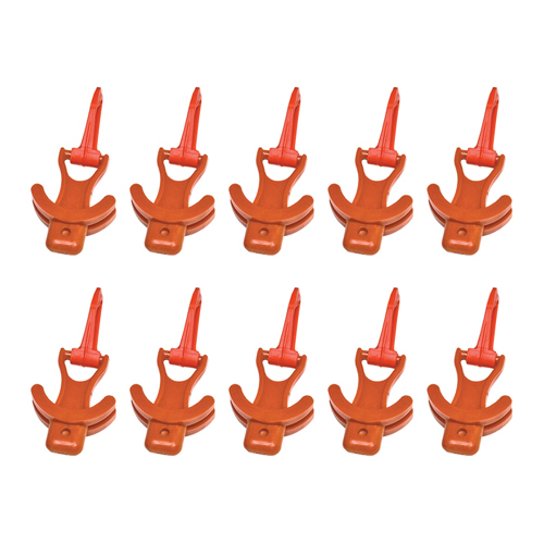 Innovative Scuba Plastic Octo-Plug Octopus Holder 10-pack Orange