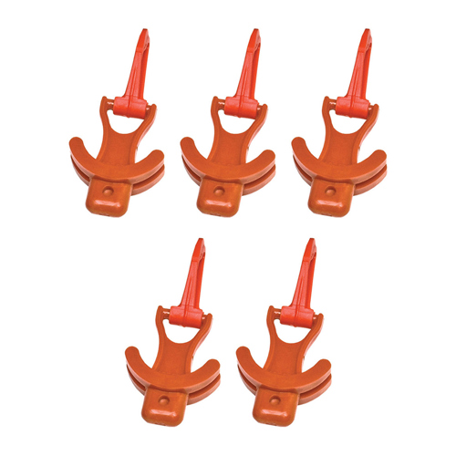 Innovative Scuba Plastic Octo-Plug Octopus Holder 5-Pack Orange