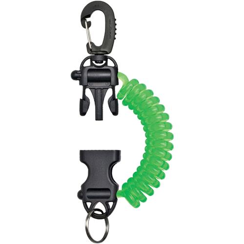 Lightweight Scuba Spiral Coil Lanyard Snap Clip for Underwater Water Sports 