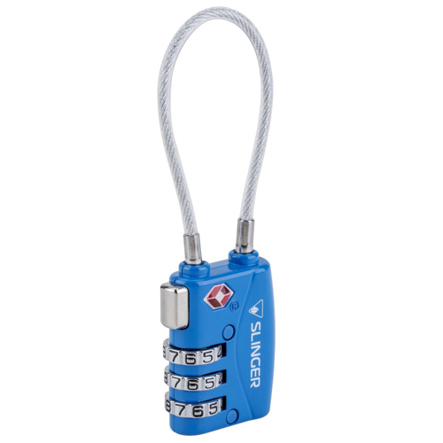 Slinger TSA 3-Dial Combination TSA Lock Blue