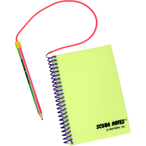 Scuba Spiral Bound Note Pad with Pencil