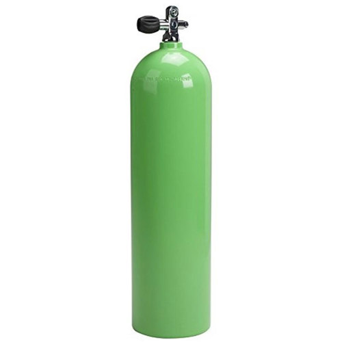 Catalina 80 Cubic Foot Aluminum Tank with Pro Valve Neon Green