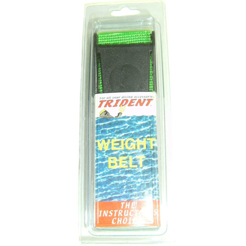 Trident Nylon Weight Belt with Plastic Buckle Green