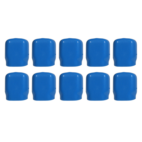 Tank Yoke Style Valve Cover 10-Pack Blue