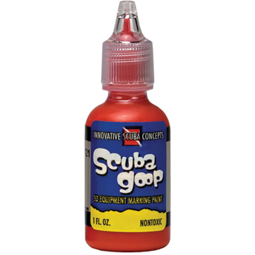 Aqua Scuba Goop Adhesive Marking Paint, Red