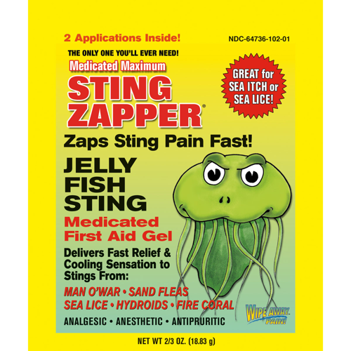 Wipe-Away Pain for Jellyfish Sting