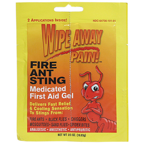 Wipe-Away Pain for Fire Ant Sting