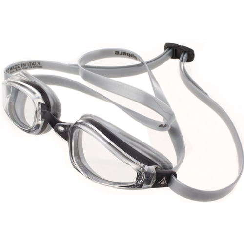 Aqua Sphere K180+ Men's Swim Goggles Grey/Black Scuba