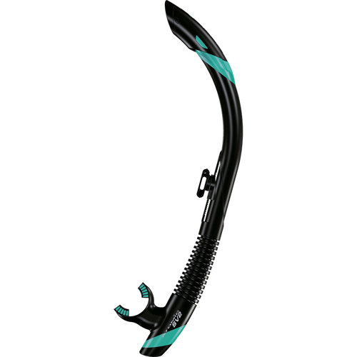 Atomic Aquatics SV2 Semi-Dry Snorkel Black/Aqua