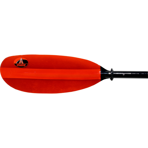 Advanced Elements 4-Part Fiberglass Kayak Paddle, Black/Red