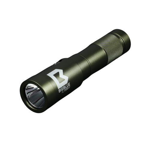 Bigblue 1300 Lumens Narrow Beam Dive Light OD Green