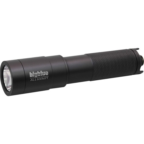 Bigblue 1300 Lumens Narrow Beam Dive Light with Tail Switch Open Box