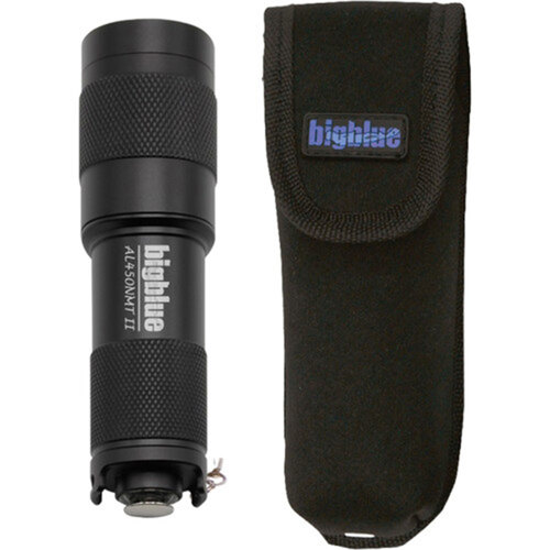 Bigblue AL450NMT-II Narrow Beam 450 Lumens LED Light Tail Switch with Glove & Pouch