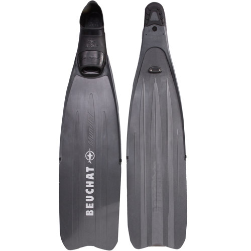 Beuchat Mundial Sport Freediving Fins, Black/Gray
