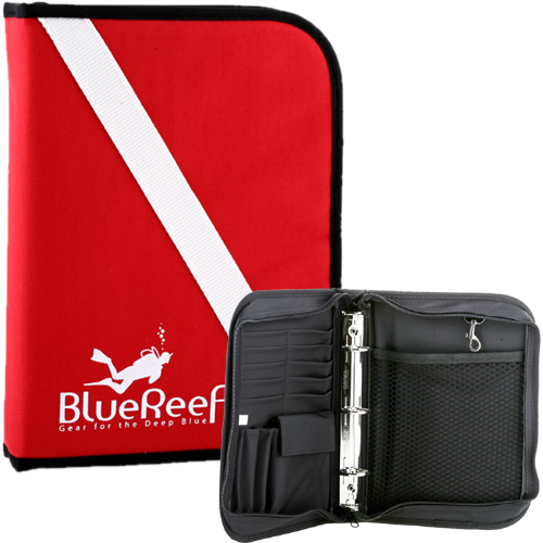 Blue Reef Dive Flag Zippered Dive Log Binder Organizer BG8518R
