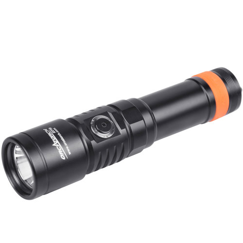 vuilnis insluiten leeg OrcaTorch D710, 3000 Lumen Dive Light D710 - Scuba