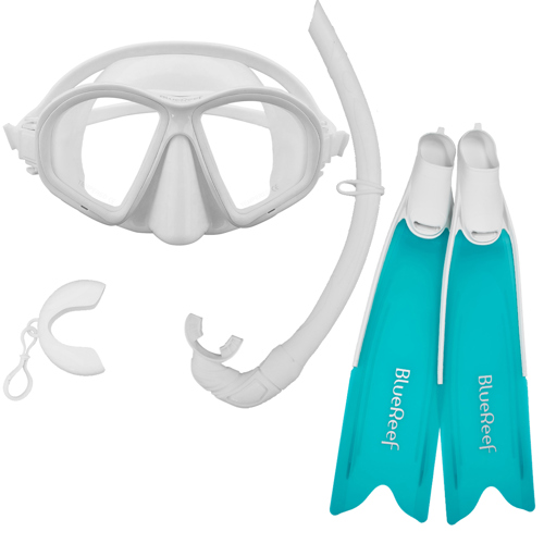 Blue Reef Freediving Mask, Fins & Snorkel Set