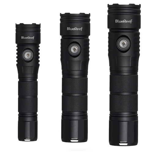 Blue Reef 1200 Lumens, 2000 Lumens & 3000 Lumens Dive Light Kit