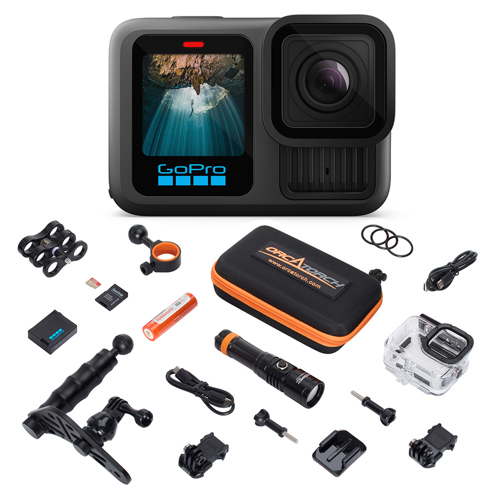 GoPro HERO13 Dive Tray/Light/Mount Bundle with 64GB Memory Card
