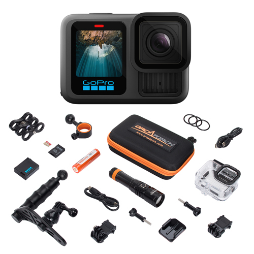 GoPro HERO13 Dive Tray/Light/Mount Bundle with 64GB Memory Card
