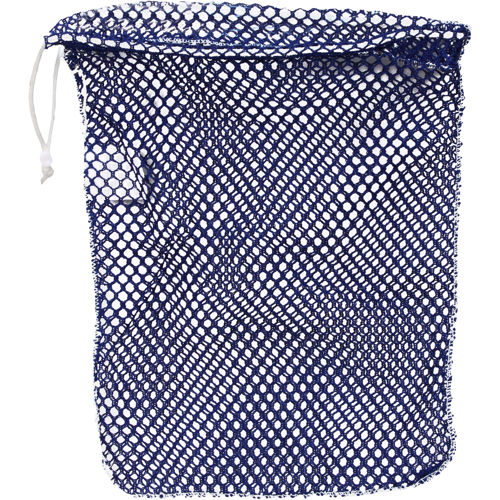 Drawstring Mesh Bag Blue 10"x 15"