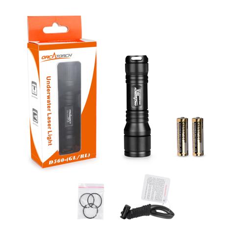 Orcatorch D560-GL Green Laser D560-GL-BLACK