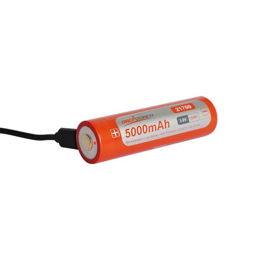 OrcaTorch 21700 USB Battery 5000mAh 21700 USB battery