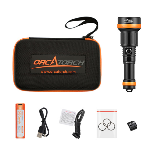 OrcaTorch ZD710 MK2 1500 Lumens Zoomable Dive Light ZD710 - Scuba