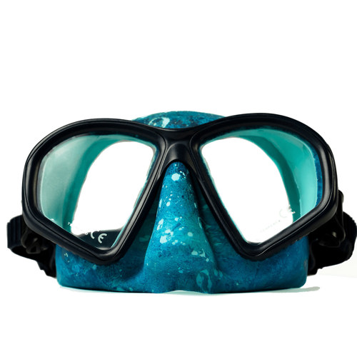 Bonassi Athena Spearfishing & Freediving Mask Camo Blue