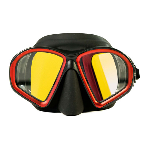 Bonassi Athena Spearfishing & Freediving Mask Metal Red/Revo Lenses