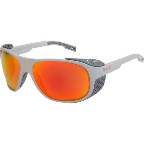 Bolle Graphite Sunglasses Matte Grey/HD Polarized Brown Fire
