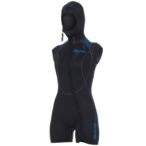 Blue Size 14+ BARE 7mm Women's Sport Full Scuba Wetsuit 