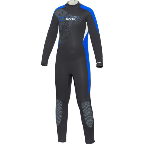 Bare 5/4mm Manta Youth Full Suit, Blue