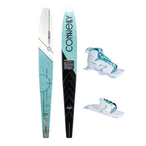 Connelly Women's 65" Aspect Slalom Ski with Shadow Front Boot and Lace Adjustable RTP