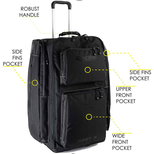 Cressi Moby 5 Bag with Wheels - Scuba