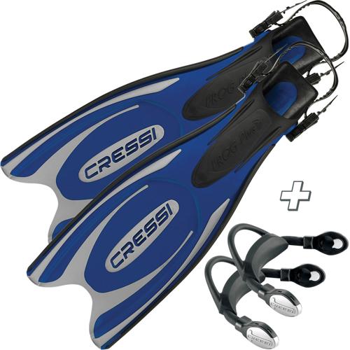 Cressi Frog-Plus Fins with Bungee Straps