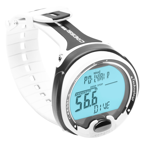 Used Cressi Leonardo Wrist Computer Black White KS770150 Scuba