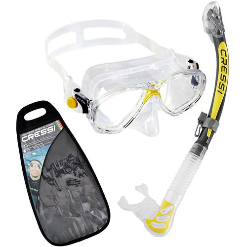 Spearfishing Scuba Diving Cressi ALPHA ULTRA DRY Snorkeling Dry Snorkel 