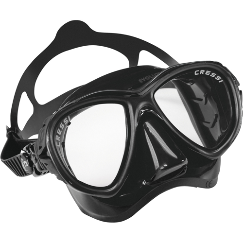 Cressi Eyes Evolution Mask Black Skirt Black/Black
