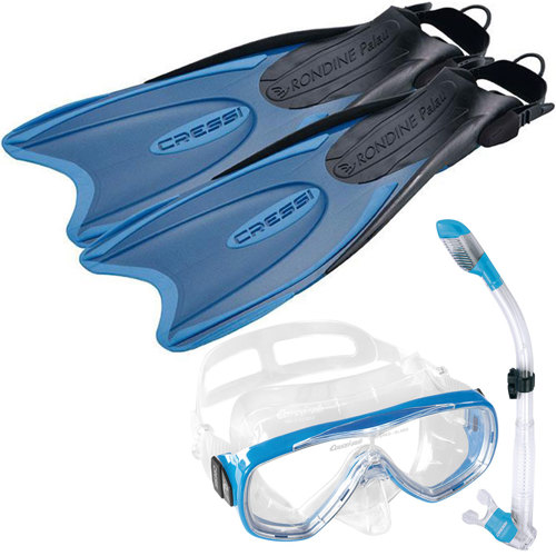 Cressi Palau SAF Set, blue, L/XL 