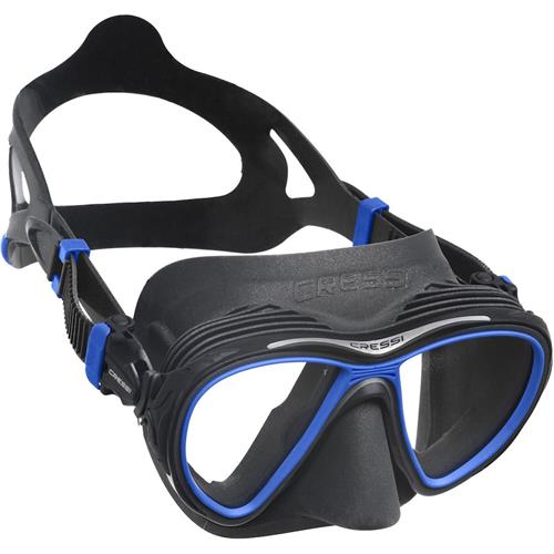 Black Molded Plastic Diving Mask Adjustable 