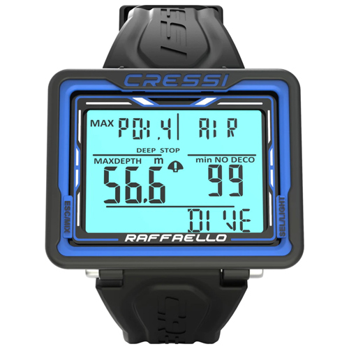 Cressi Raffaello Wrist Computer Black/Blue