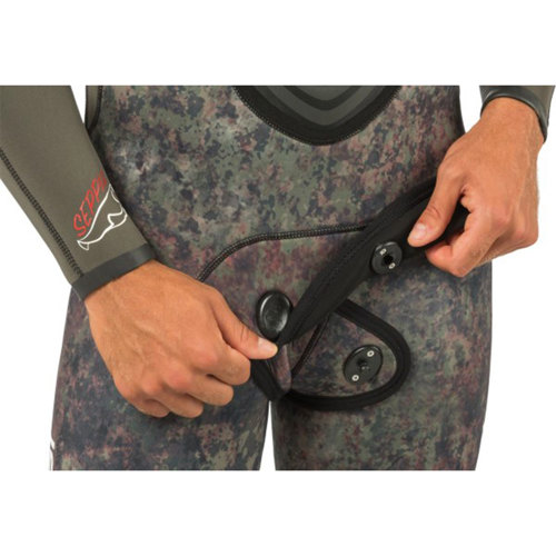 Cressi Seppia 5mm Unisex 2-Piece Spearfishing Suit with Hood - Scuba