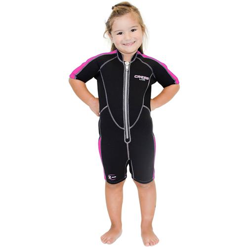 Boys & Girls Lido Junior Front-Zip Neoprene Wetsuit for All Water Sports Cressi Short Kids 