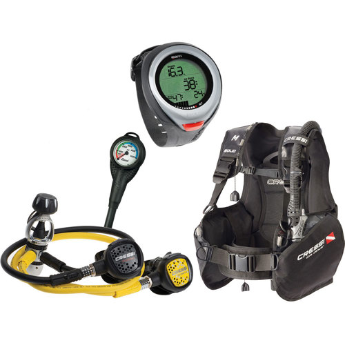 Cressi Solid Scuba Package + Mares Puck Pro+ Computer
