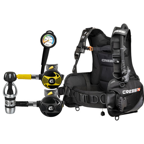 Cressi Solid Plus Explorer Scuba Package with SPG Large