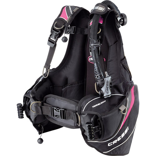 Cressi Travelight Women's BCD, Black/Pink Large
