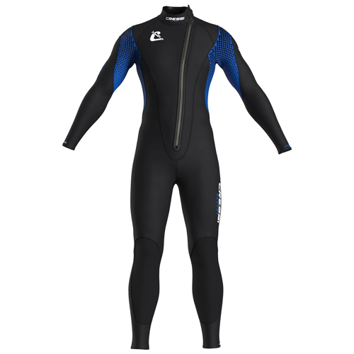 Cressi 3mm Velvet Men's Front Zip Full Wetsuit