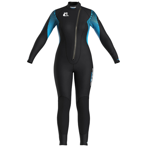 Cressi 3mm Velvet Women's Front Zip Full Wetsuit